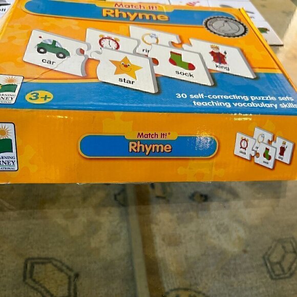 Learning Journey Match It Puzzles Self-Correcting Rhyming Puzzle - Picture 4 of 4